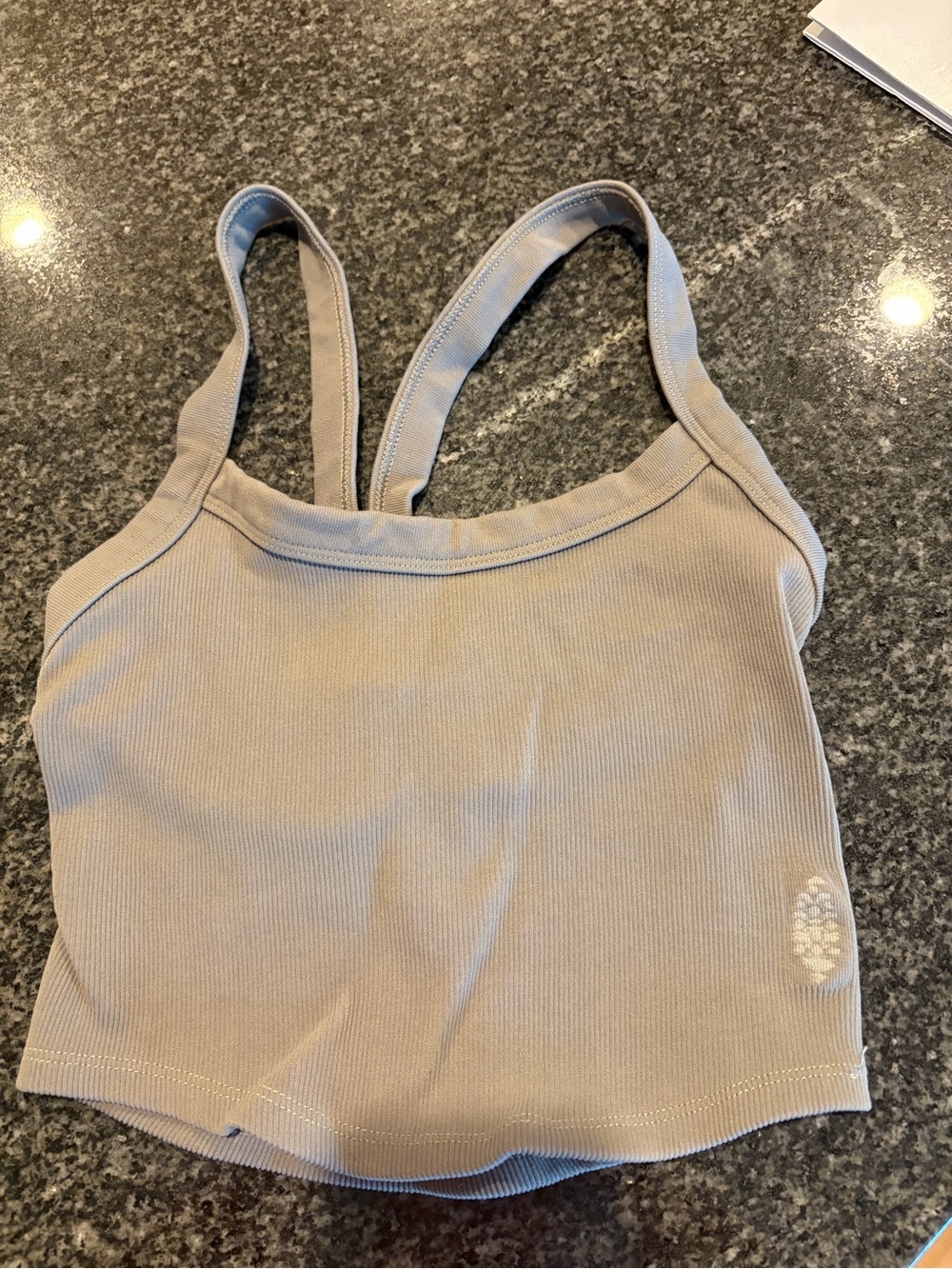 Free People Movement Green Ribbed Tank